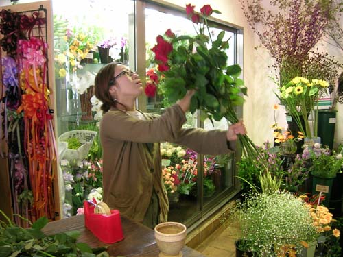 花 花屋 花束 アレンジメント カサブランカ
