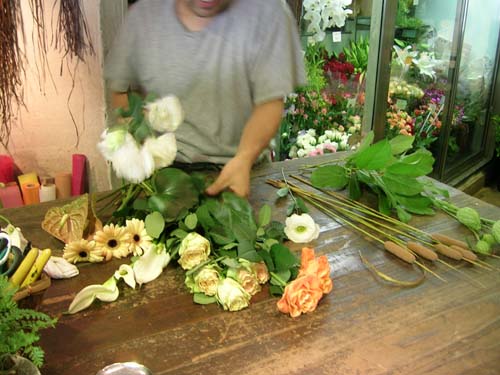 花 花屋 花束 アレンジメント カサブランカ