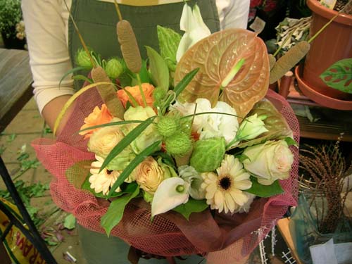 花 花屋 花束 アレンジメント カサブランカ
